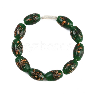 Opaque Handmade Lampwork Beads BLOW-D006-05G-1
