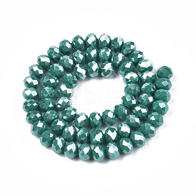 Electroplate Glass Beads Strands LS-EGLA-A044-P8mm-A09-1