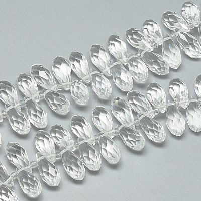 Glass Beads Strands EGLA-S142-8x17mm-10-1