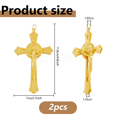 Zinc Alloy Big Pendants FIND-WH0367-706G-1
