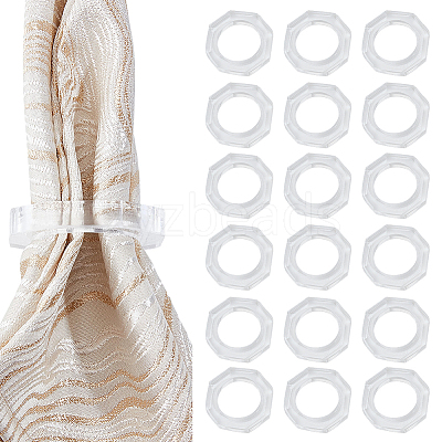 Octagon Acrylic Napkin Rings AJEW-WH0596-803-1