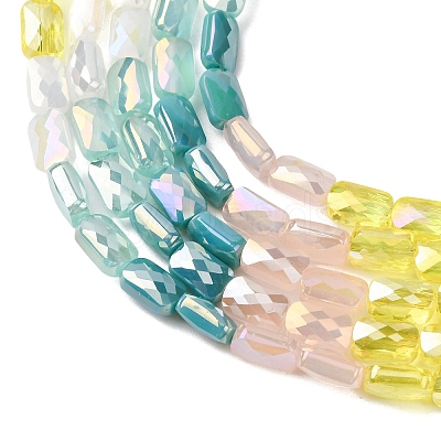 Electroplate Glass Beads Strands EGLA-D300-05-15-1