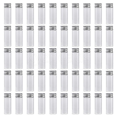 50Pcs Glass Bottles Bead Containers CON-DR0001-06C-1
