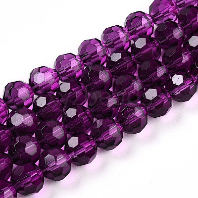 Baking Paint Transparent Glass Beads X1-DGLA-A035-T10mm-A09-1