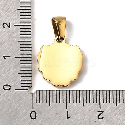 304 Stainless Steel Pendants STAS-B094-04B-G-1