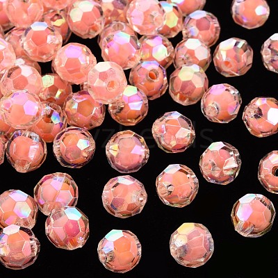 Transparent Acrylic Beads X-TACR-S152-04B-SS2109-1