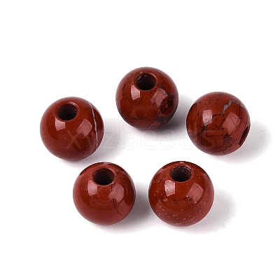 Natural Red Jasper European Beads G-Q602-09C-03-1