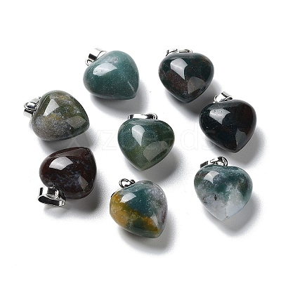Natural Moss Agate Pendants G-I311-A08-1
