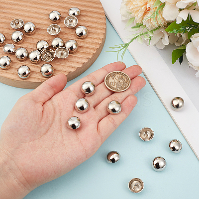 1-Hole Zinc Alloy Buttons FIND-MA0001-18A-P-1