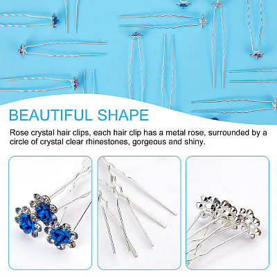 60Pcs 3 Colors Alloy Hair Forks OHAR-PH0001-21-1