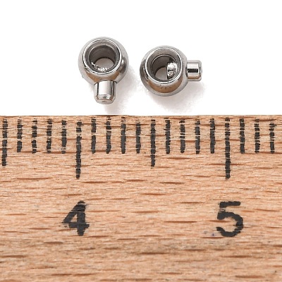 304 Stainless Steel Crimp Beads X-STAS-A151-05P-1