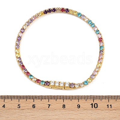 925 Sterling Silver Micro Pave Cubic Zirconia Tennis Bracelets for Women BJEW-C117-01B-G01-1