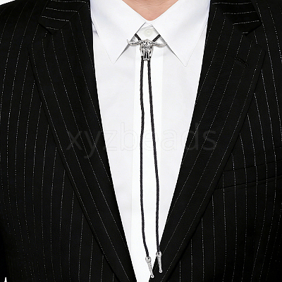 1Pc Alloy Cattle Head Bolo Tie Necklaces NJEW-MA0001-01-1