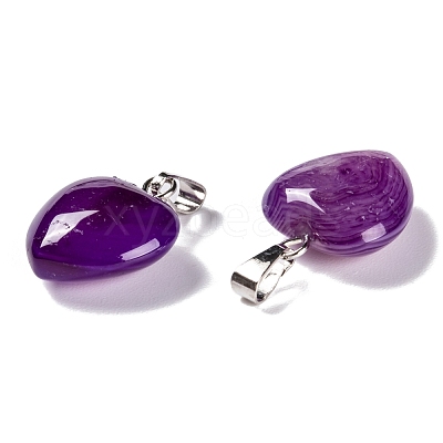 Natural Agate Pendants X-G-I311-A01-1