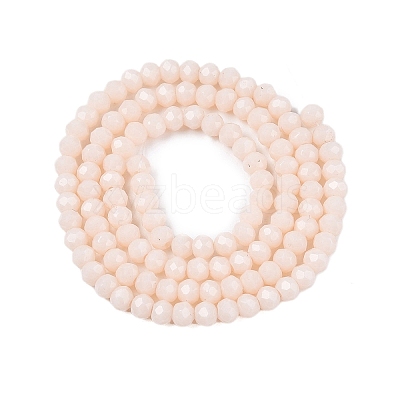 Opaque Solid Color Imitation Jade Glass Beads Strands EGLA-A044-P3mm-D05-1