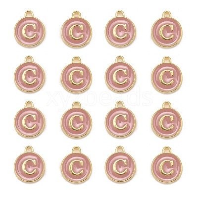 Golden Plated Alloy Enamel Charms X-ENAM-S118-07C-1