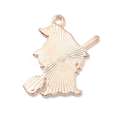 Halloween Alloy Enamel Pendants ENAM-P248-01G-C-1