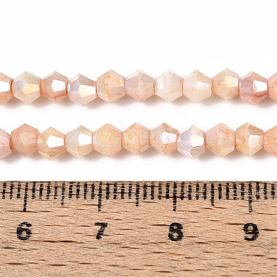 Ombre Effect Dyed Glass Beads Strands LS-GLAA-T025-4mm-09A-1