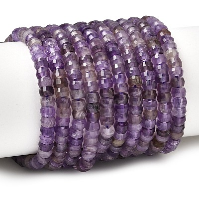 Natural Amethyst Heishi Beads Strands G-A299-A13-01-1