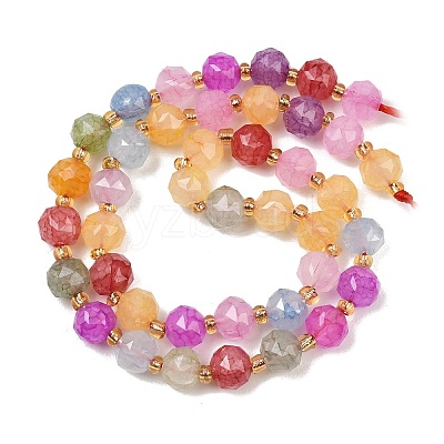 Dyed Imitation Jade Glass Beads Strands GL-Z001-02A-06-1