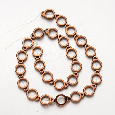 Electroplate Non-magnetic Synthetic Hematite Bead Strands G-F300-50-1