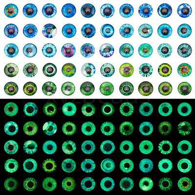 1 Bag Flatback Glass Cabochons GGLA-PH0001-56-1