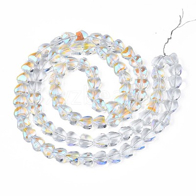 Electroplate Glass Beads Strands EGLA-S188-13-B04-1