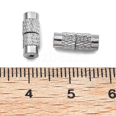 Column Brass Screw Clasps KK-M143-01-1