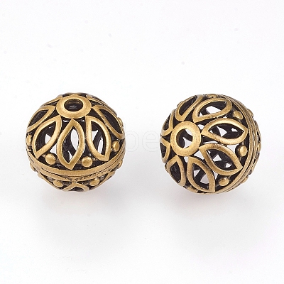 Brass Beads KK-K176-22AB-01-1