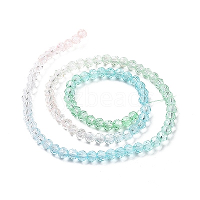 Transparent Glass Beads Strands LS-GLAA-E036-07C-1