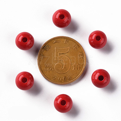 Opaque Acrylic Beads MACR-S370-C8mm-A14-1