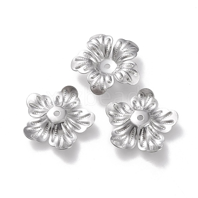 Non-Tarnish 304 Stainless Steel Bead Caps STAS-K194-10P-1