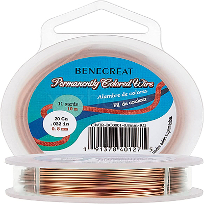 Round Craft Copper Wire CWIR-BC0001-0.8mm-RG-1