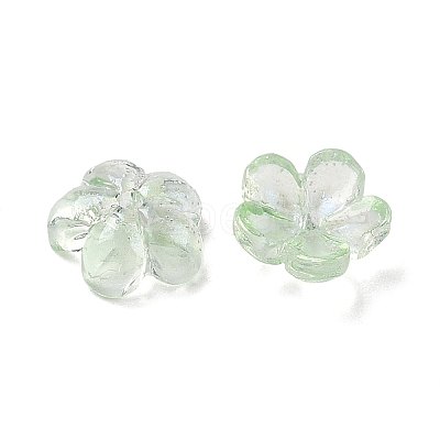 Dyed & Heated Glass Bead Caps GLAA-C042-01L-1