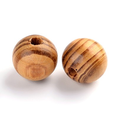 Round Natural Wood Beads WOOD-Q009-16mm-LF-1