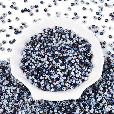 6/0 Half Plated Glass Beads SEED-N008-04D-1