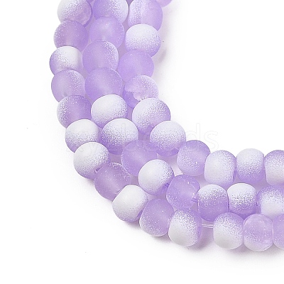 Frosted Crackle Glass Beads X1-GLAA-U001-4mm-M04-1