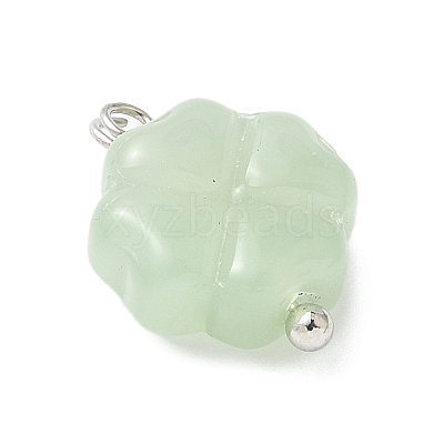 3Pcs 3 Colors Spray Painted Glass Pendants PALLOY-JF03522-01-1