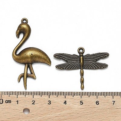 Tibetan Style Alloy Animal Pendants TIBEP-X0003-03-AB-1