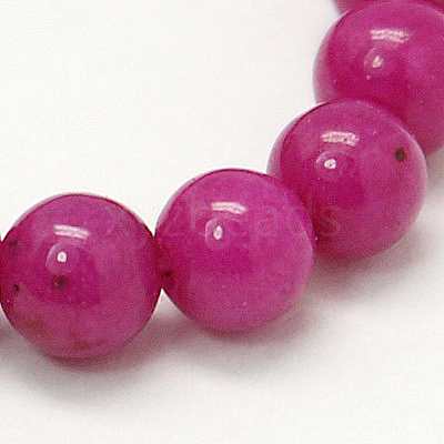 Natural Mashan Jade Round Beads Strands G-D263-6mm-XS12-1