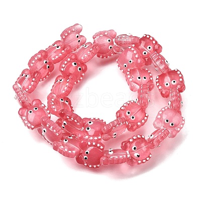 Transparent Glass Beads Strands LAMP-L078-010C-1