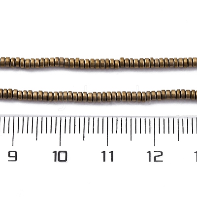 Electroplated Non-magnetic Hematite Beads Strands G-P571-A01-01H-1