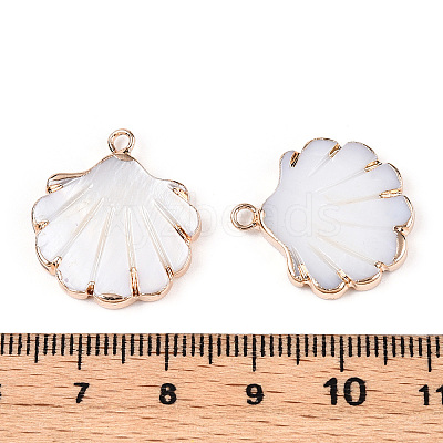 Electroplate Freshwater Shell Pendants X-SHEL-S274-33A-1