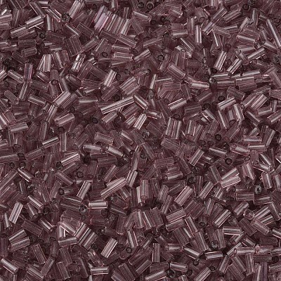 Transparent Glass Bugle Beads SEED-N005-001-C09-1