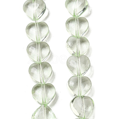 Baking Paint Transparent Glass Beads Strands DGLA-A08-T8mm-KD02-1