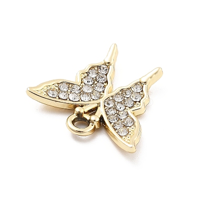 Alloy Rhinestone Pendants FIND-U026-25A-G-1