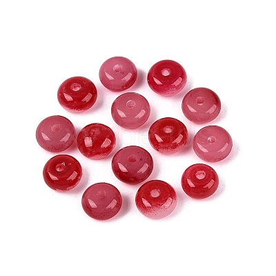Baking Paint Imitation Jade Glass Beads GL-N006-01B-02-1