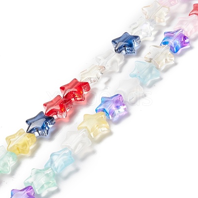 Transparent Glass Beads Strand GLAA-K057-01B-1