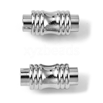 Tarnish Resistant 304 Stainless Steel Magnetic Clasps with Glue-in Ends X-STAS-E049-7-1