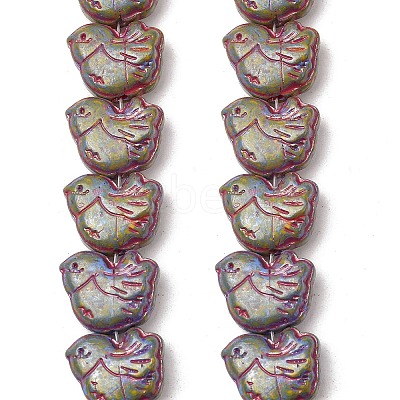 Painted Glass Beads Strands GLAA-Z021-10G-1